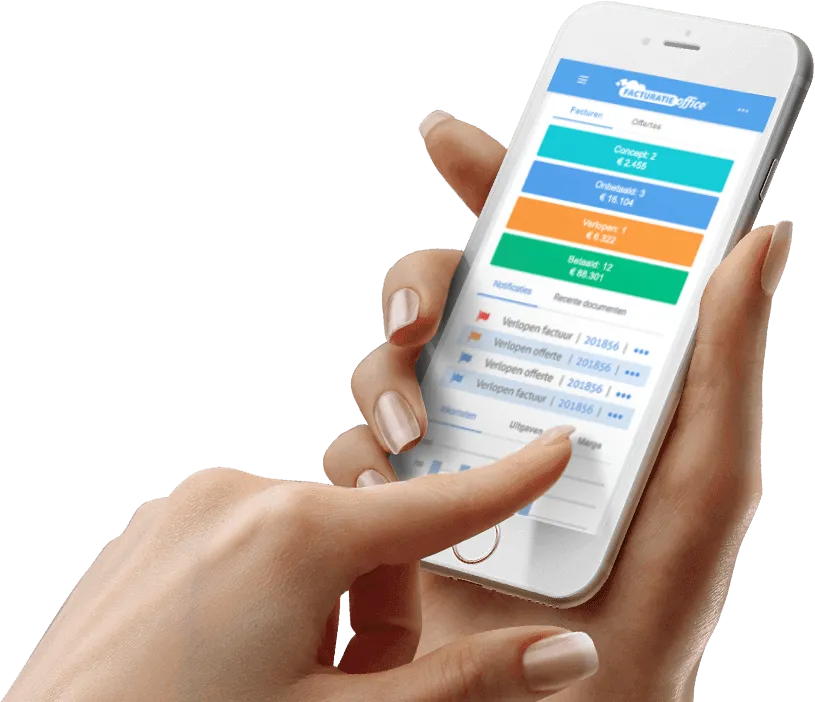 Facturatie Office online gebruiken op je telefoon