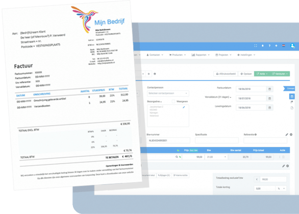 Factuur maken in de facturatiesoftware van Facturatie Office