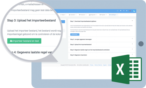 Gegevens importeren en exporteren en koppelen via de API