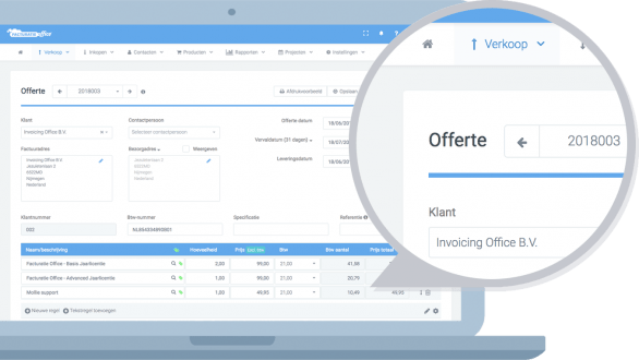 Offerte maken en opvolgen met Facturatie Office